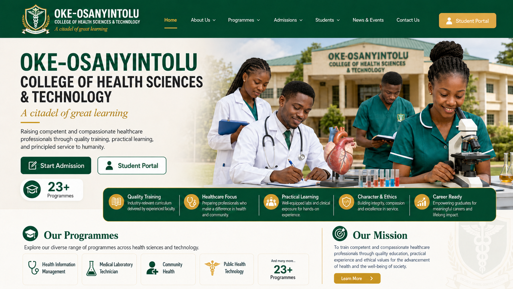 OOCHST school homepage